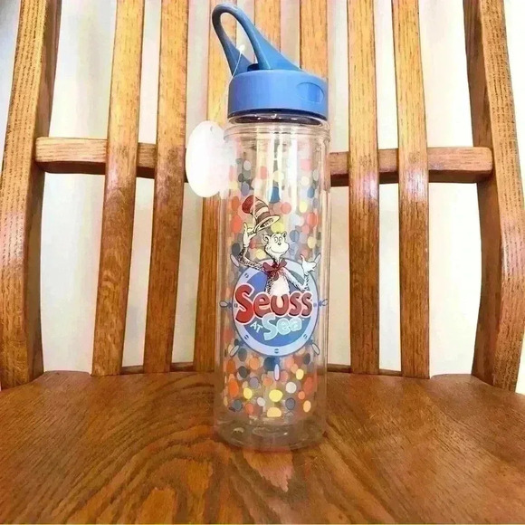 NWT, 18oz, Tritan, Dr Seuss At Sea Water Bottle, Clear - Picture 1 of 4